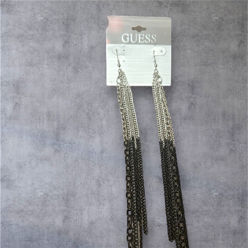 GUESS Two-Tone Chain Earrings